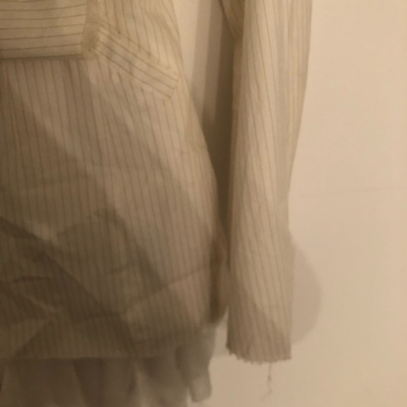 White flowy designer style shirt - Picture 8 of 8